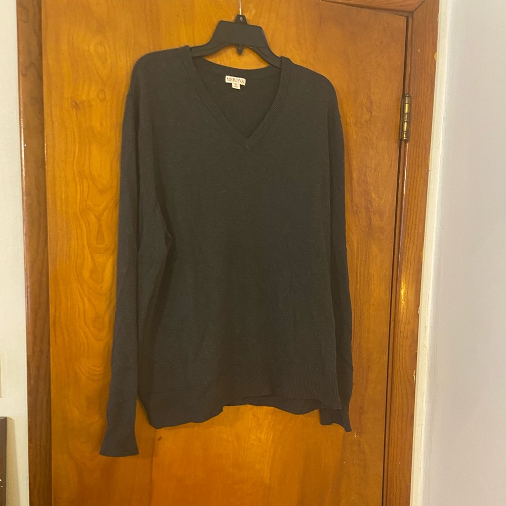 Merona Heather Gray V-Neck Sweater